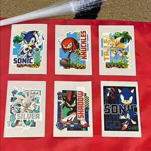 💙🖤Sonic the Hedgehog themed stickers / pack of 6 stickers
